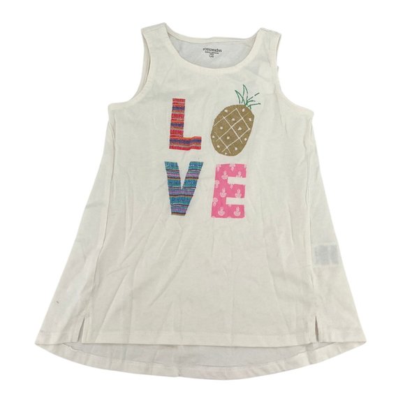 Toughskins | Girl's Tank Top | Cream | Large - Picture 1 of 2
